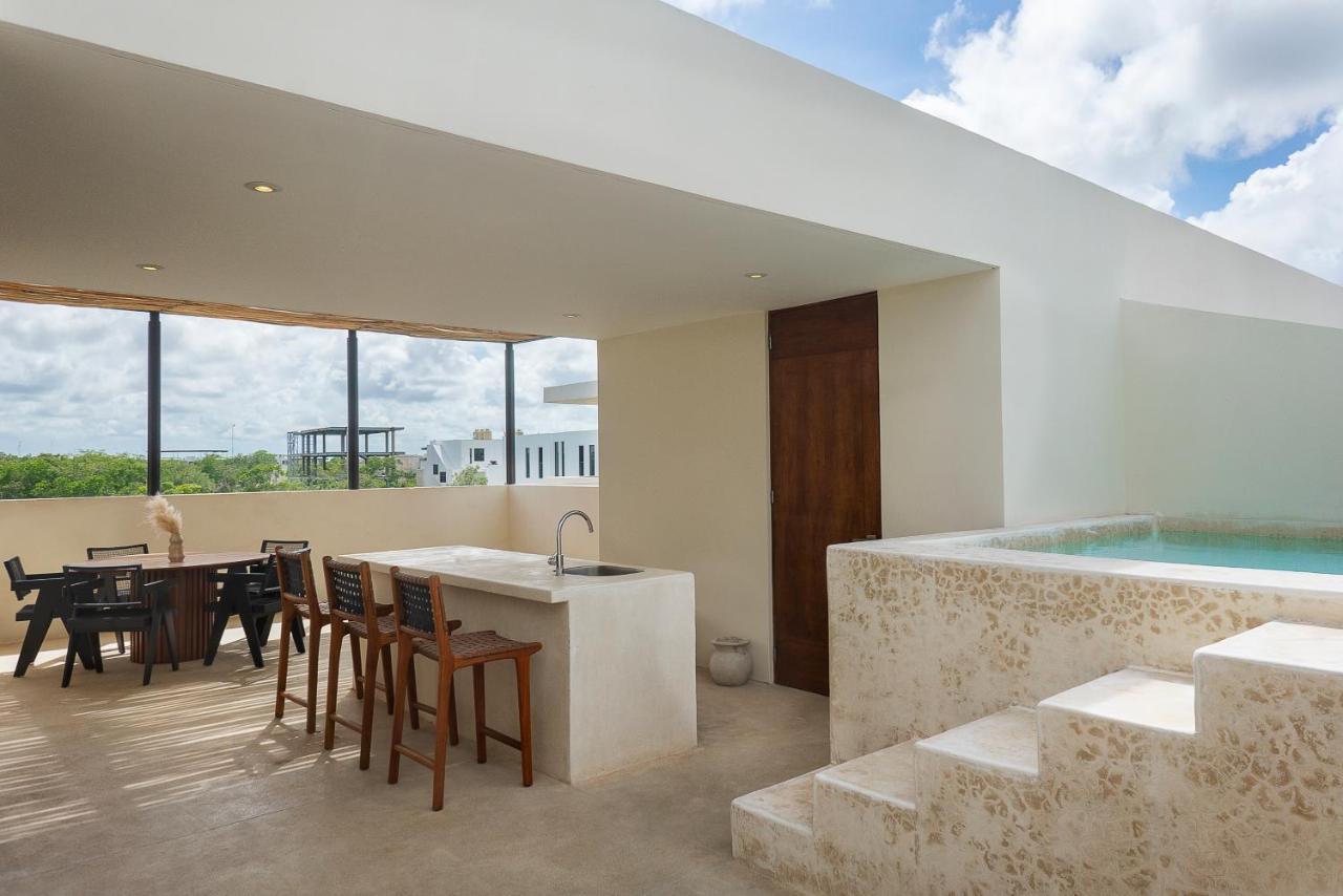 2 Bedbath Private Rooftop & Pool For 6 Tulum Exteriör bild